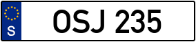 Trailer License Plate